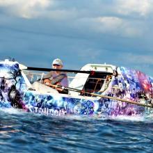 Bernie Hollywood trains for Atlantic Ocean race