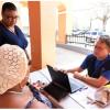 FEMA workers helping people